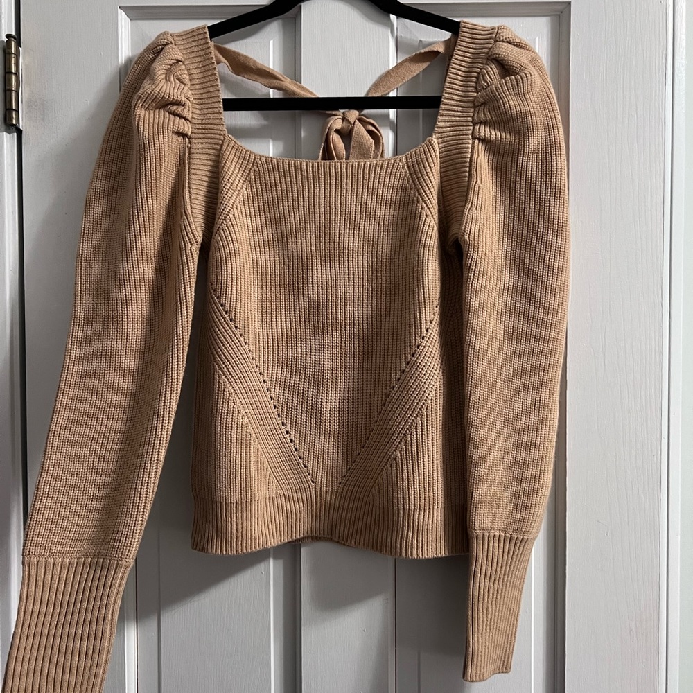 WAYF Puff Sleeve Sweater NWOT
